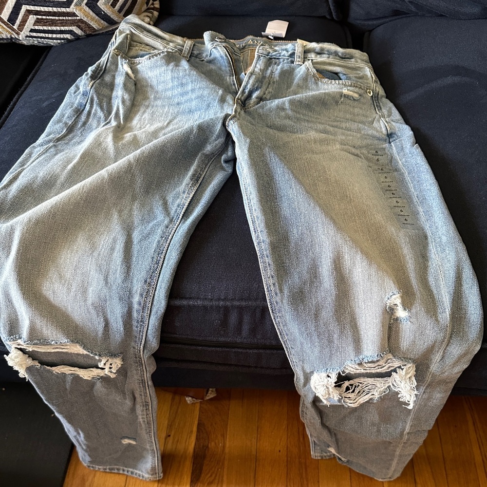 American Eagle Outfitters Blue Straight Leg Pants